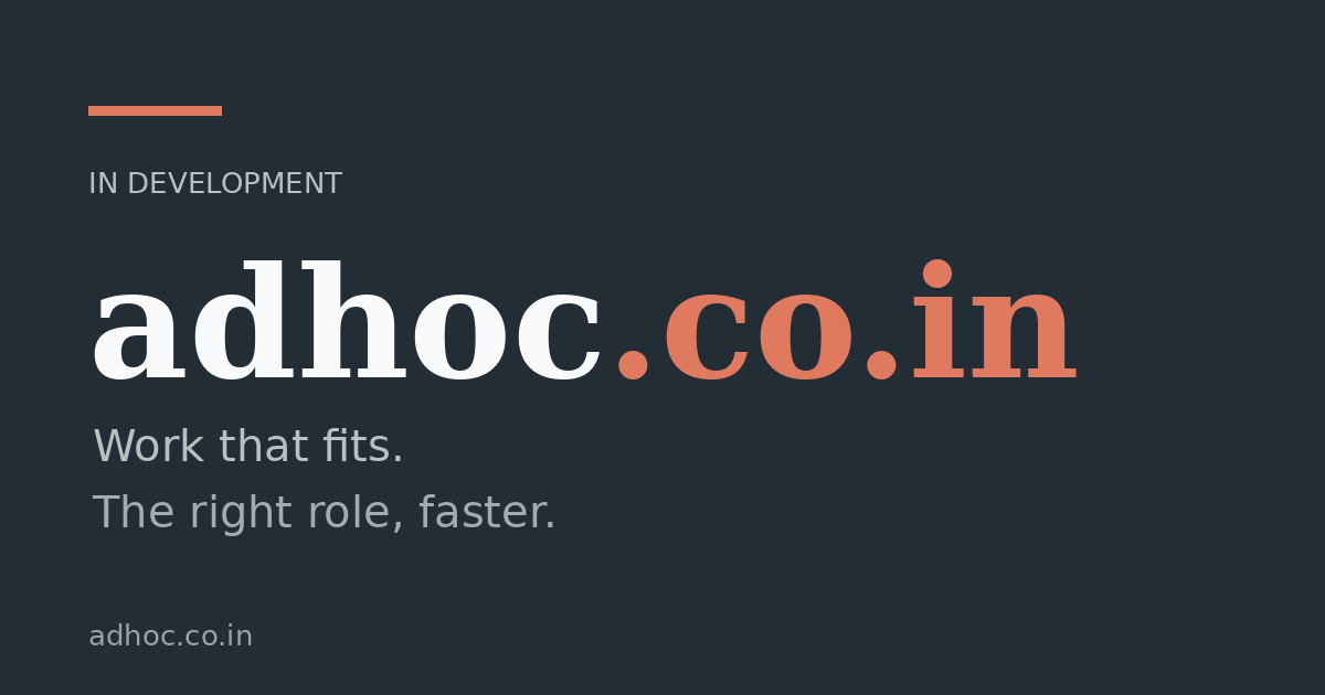 Link preview image for adhoc.co.in